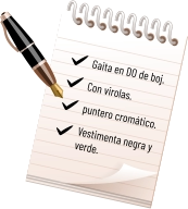 Gaita en DO de boj. Con virolas.  puntero cromático.  Vestimenta negra y verde.