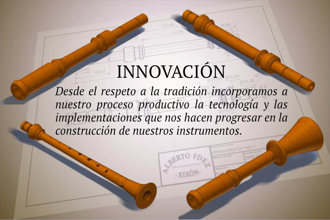 Innovación: desde el respeto a la tradición incorporamos a nuestro proceso productivo la tecnología y las implementaciones que nos hacen progresar en la construcción de nuestros instrumentos.